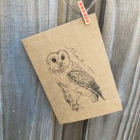 Barn Owl - Brown Cardstock