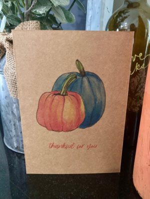 Thankful - Brown Cardstock