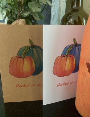 Thankful - Brown Cardstock - Image 2