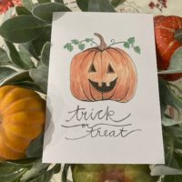 Trick or Treat - White Cardstock