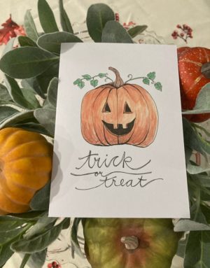 Trick or Treat - White Cardstock
