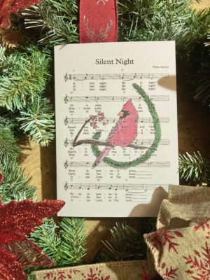 Silent Night - White Cardstock