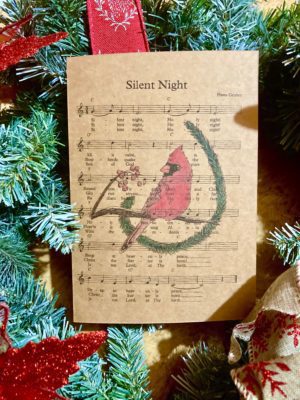 Silent Night - Brown Cardstock