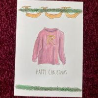Happy Christmas - White Cardstock