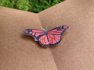 Metamorphosis - Pop-Up Card in Brown Cardstock - Image 3