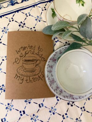 Espresso My Thanks - Brown Cardstock