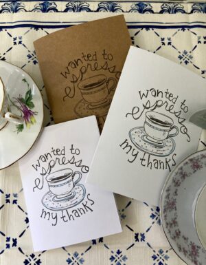 Espresso My Thanks - Notecard Size 10 Pack - Image 2