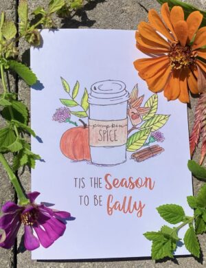 Pumpkin Spice - White Cardstock